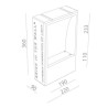 BRICK IN THE WALL Normall IP20 LED 900LM 230VAC WARMDIM