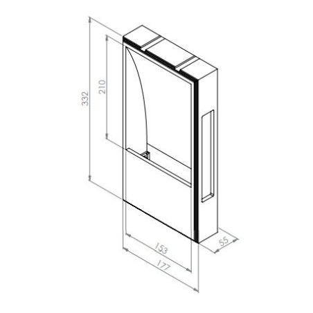 BRICK IN THE WALL Medium IP20 LED 500LM 230VAC WARMDIM