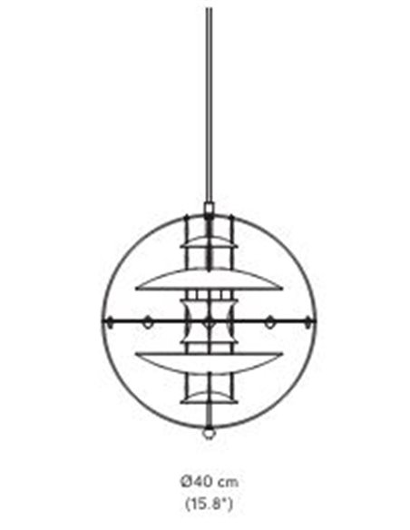 100138_VP_Globe_Pendant_Ø40_Technisch