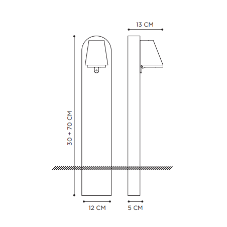 Royal Botania Beamy Teak Bollard