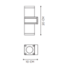Royal Botania Q-Bic Wall lamp - 2 lamps