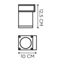 Royal Botania Q-Bic Wall 1 Lamp 220V  wall lamp