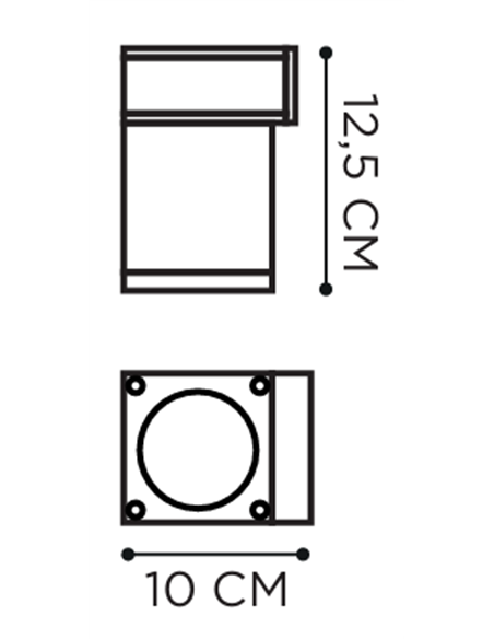 Royal Botania Q-Bic Wall 1 Lamp 220V  wall lamp