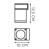 Royal Botania Q-Bic Wall 1 Lamp 220V  Wandlampe
