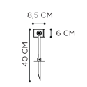 Royal Botania Spotty 230 Gu10 Groundspot 40Cm garden lamp