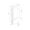 BRICK IN THE WALL Moor 8 IP54 Bathroom LED 800LM 230VAC