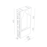 BRICK IN THE WALL Moor 8 IP54 Outdoor LED 800LM 230VAC