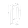 BRICK IN THE WALL Moor Large 4 IP54 Outdoor LED 800LM 230VAC