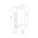 BRICK IN THE WALL Moor Large 4 IP54 Bathroom LED 800LM 230VAC