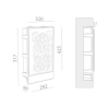 BRICK IN THE WALL Frame IP20 LED 900LM 230VAC WARMDIM