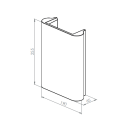 BRICK IN THE WALL Zyrco H Mono IP20 LED 900LM 230VAC WARMDIM