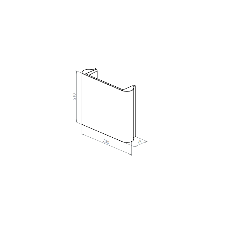 BRICK IN THE WALL Zyrco M Mono IP20 LED 900LM 230VAC WARMDIM