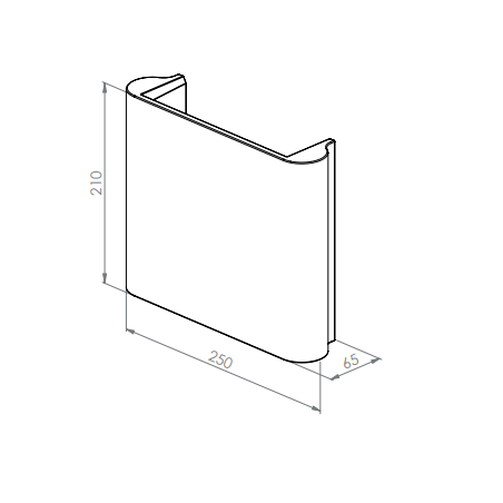 BRICK IN THE WALL Zyrco M Mono IP20 LED 900LM 230VAC WARMDIM