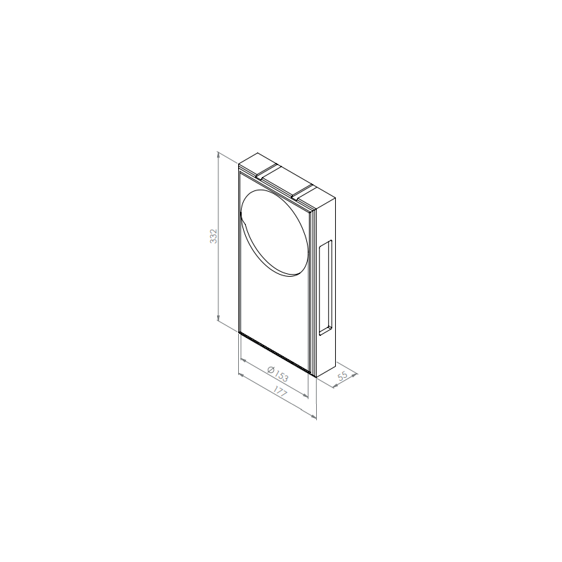 BRICK IN THE WALL Ozon M IP20 LED 500LM 230VAC WARMDIM