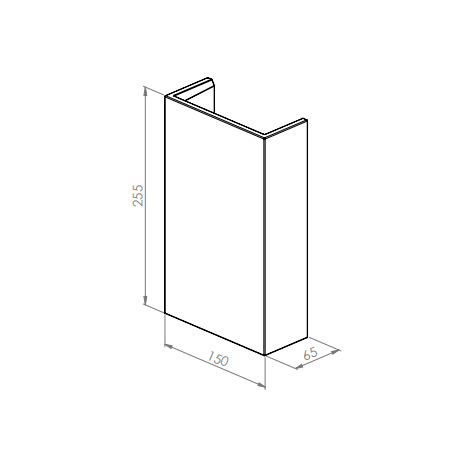 BRICK IN THE WALL Onyx H Duo IP20 LED 2x500LM 230VAC WARMDIM