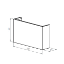 BRICK IN THE WALL Onyx L Duo IP20 LED 2x500LM 230VAC WARMDIM