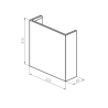 BRICK IN THE WALL Onyx M Duo IP20 LED 2x500LM 230VAC WARMDIM
