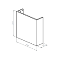 BRICK IN THE WALL Onyx M Mono IP20 LED 900LM 230VAC WARMDIM