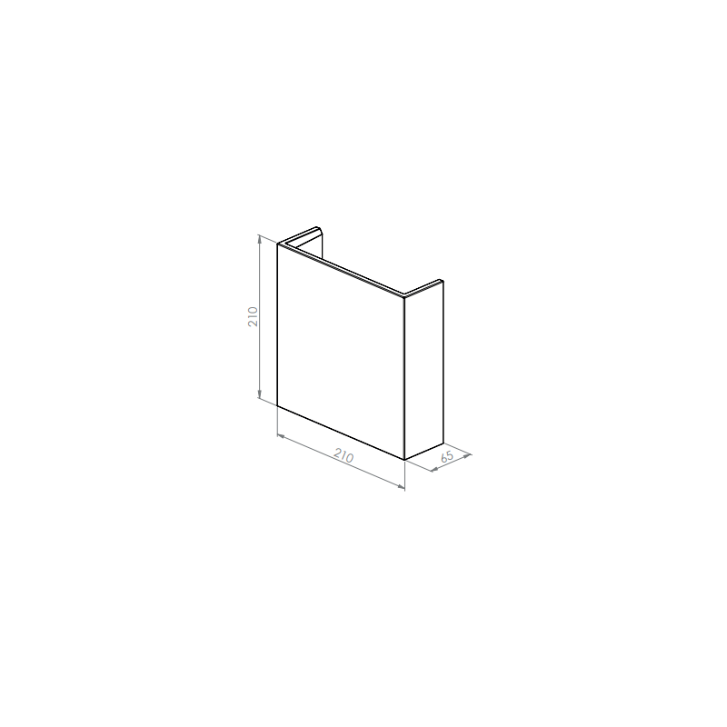 BRICK IN THE WALL Onyx M Mono IP20 LED 900LM 230VAC WARMDIM