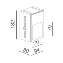 BRICK IN THE WALL Mini Square LED DIM 100LM IP20