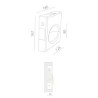 BRICK IN THE WALL Mouse + LED DIM 100LM IP54 Outdoor