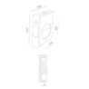 BRICK IN THE WALL Mouse LED DIM 100LM IP54 Bathroom