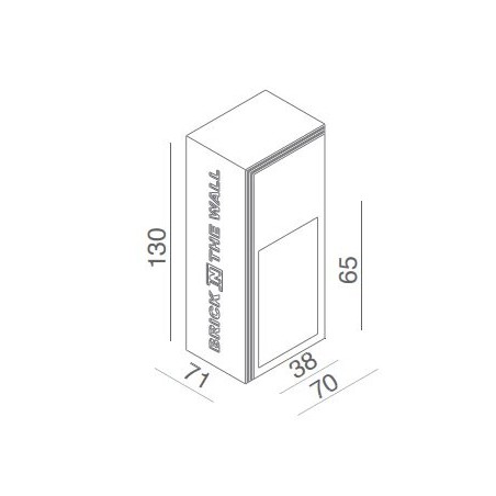 BRICK IN THE WALL Nano LED DIM 100LM IP54 Outdoor