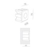 BRICK IN THE WALL Pica 3 LED DIM 100LM IP54 Bathroom