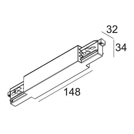 Delta Light TRACK 3F DIM MIDDLE SUPPLY