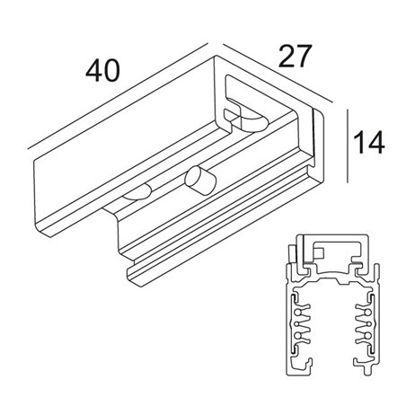 Delta Light TRACK 3F DIM ON DIRECT FIXATION