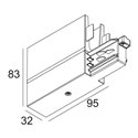 Delta Light TRACK 3F DIM H END SUPPLY 11