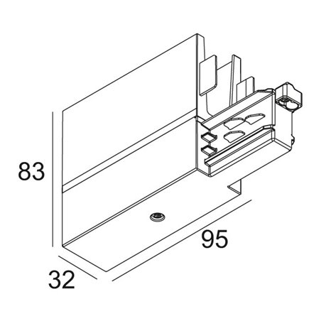 Delta Light TRACK 3F DIM H END SUPPLY 11