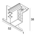 Delta Light TRACK 3F DIM IN END CAP