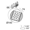 Delta Light FRAGMA 3x3 ADM DIM1P Schienenleuchte