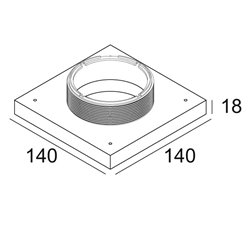 Delta Light MOUNTING KIT R82 TRIMLESS CSC