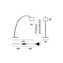 Foscarini Twiggy Rosewood Mylight Floor Floor Lamp