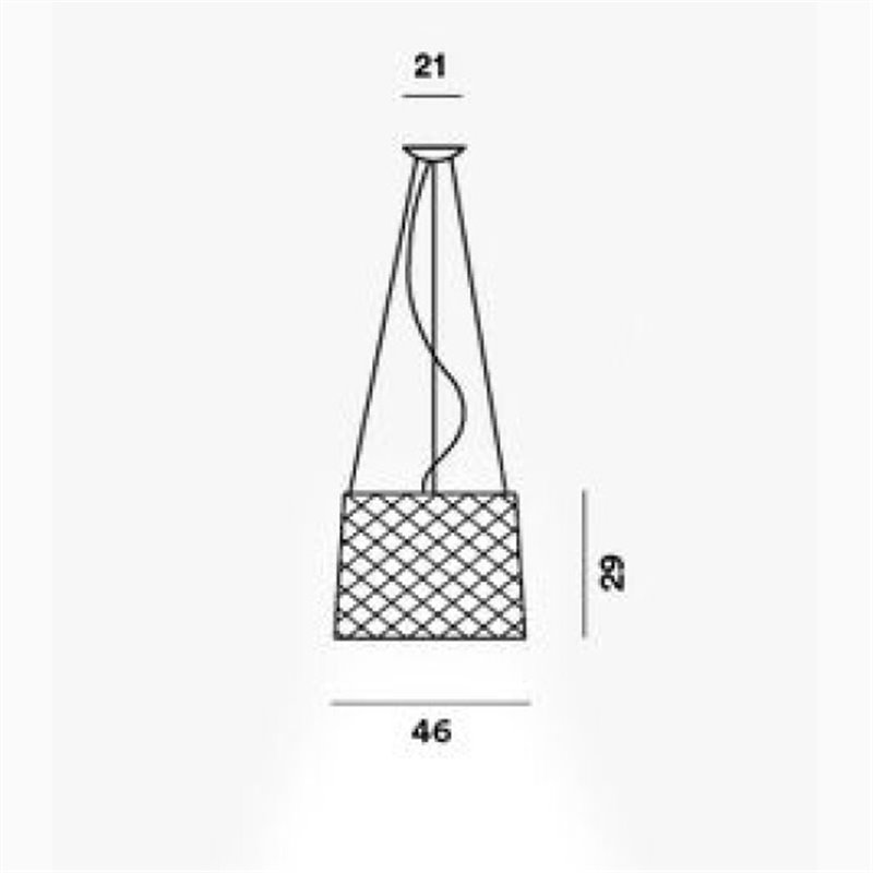 Foscarini Twiggy Grid Susp. 10M Gartenbeleuchtung