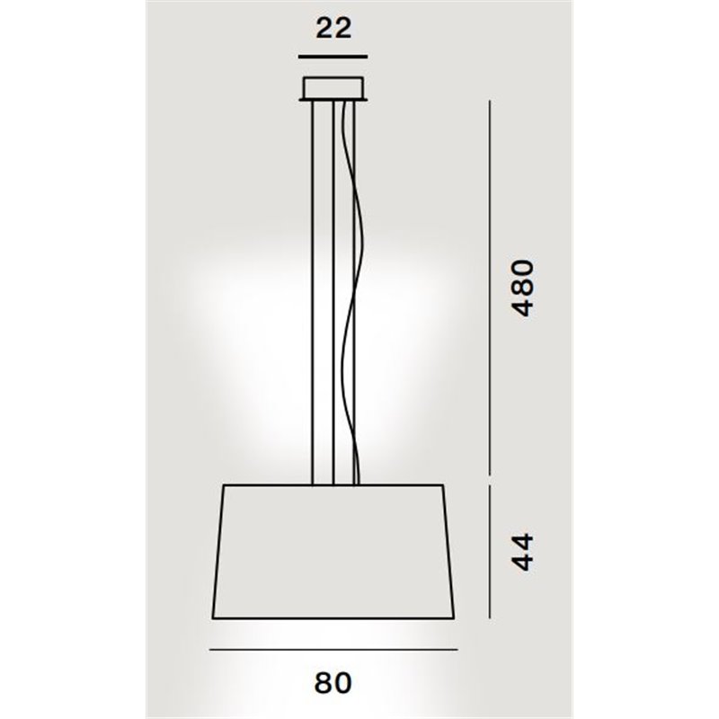 Foscarini Twice As Twiggy Susp. 10M Hängelampe