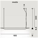 Foscarini Troag Media Led Susp. 10M Suspension Lamp