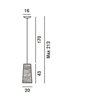 Foscarini Tress Mini Susp. 10M Hängelampe