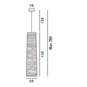 Foscarini Tress Media Susp. 10M Suspension Lamp