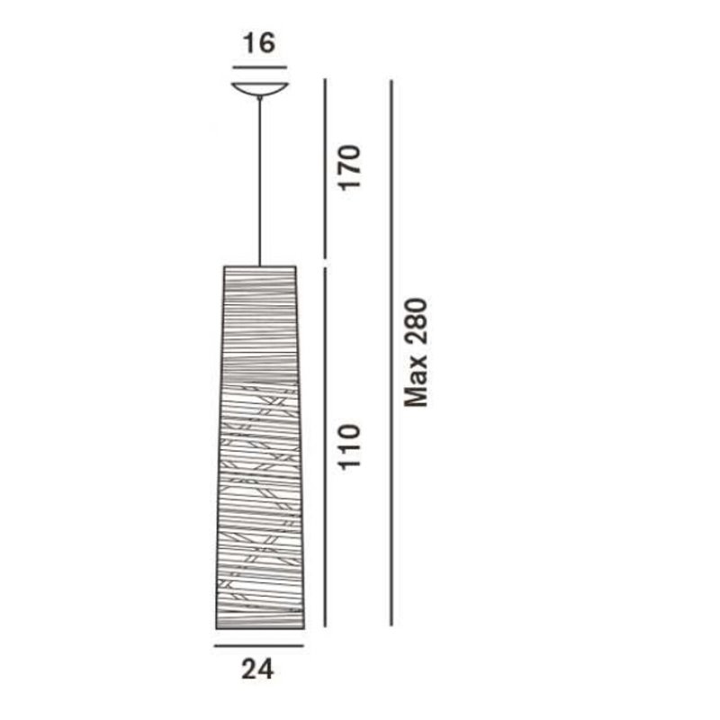 Foscarini Tress Media Susp. 10M Hängelampe
