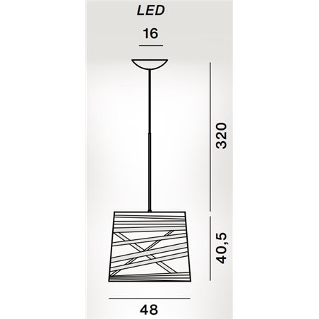 Foscarini Tress Grande Led Susp. Suspension Lamp