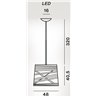 Foscarini Tress Grande Led Mylight Susp. Hängelampe