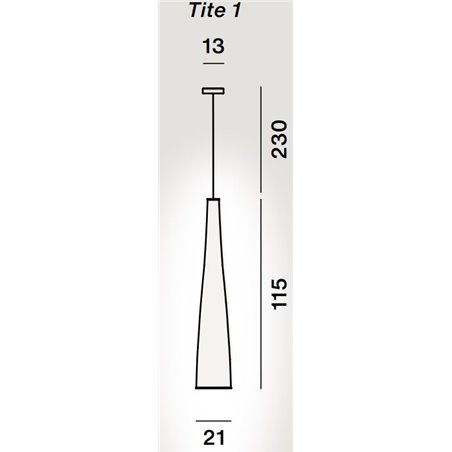 Foscarini Tite 1 Susp. 10M Suspension Lamp