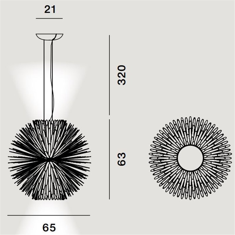 Foscarini Sun Light Of Love Susp. 10M Hängelampe