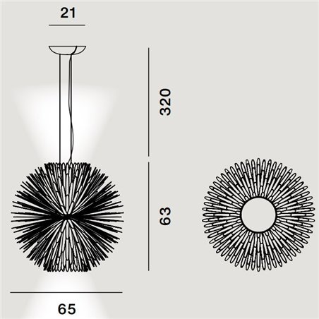 Foscarini Sun Light Of Love Susp. 10M Suspension Lamp