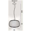 Foscarini Spokes 3 Susp. 10M Suspension Lamp