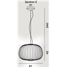 Foscarini Spokes 3 Mylight Susp. 10M Hängelampe