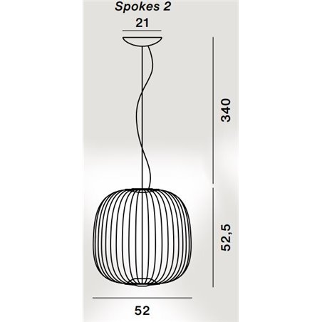 Foscarini Spokes 2 Susp. 10M Suspension Lamp